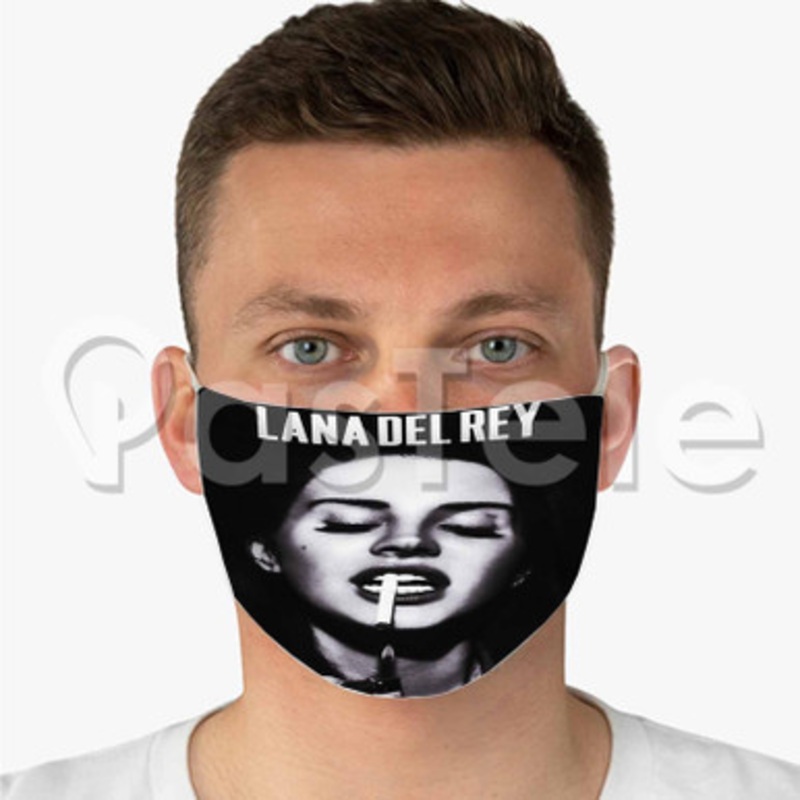 Lana Del Rey Custom Art Fabric Face Mask Polyester Two Layers Cloth Washable
