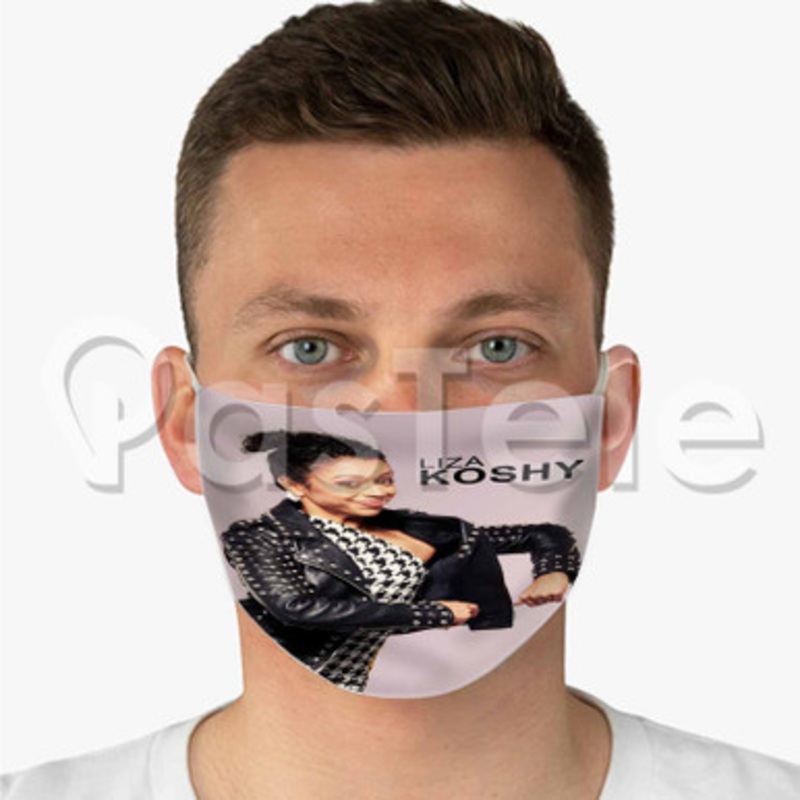 Liza Koshy Custom Fabric Face Mask Polyester Two Layers Cloth Washable