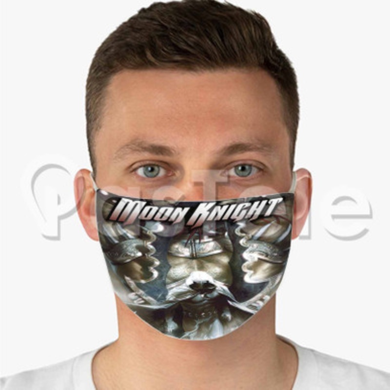 Moon Knight Marvel Custom Fabric Face Mask Polyester Two Layers Cloth Washable