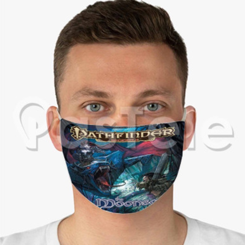 Moonscar The Module Custom Fabric Face Mask Polyester Two Layers Cloth Washable