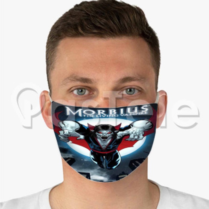 Morbius The Living Vampire Custom Fabric Face Mask Polyester Two Layers Cloth Washable