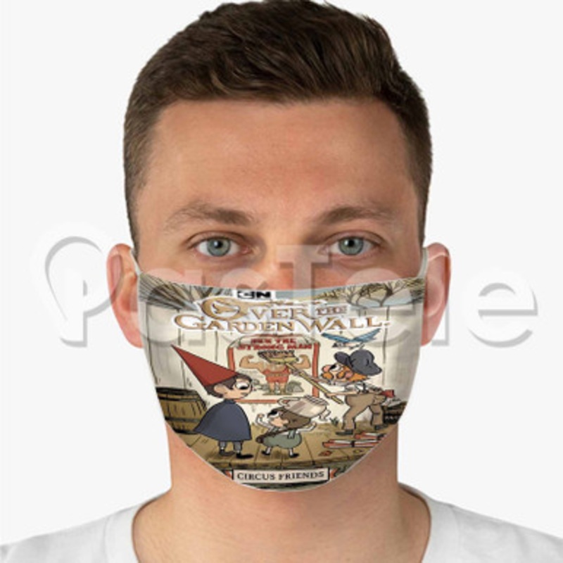 Over the Garden Wall Custom Fabric Face Mask Polyester Two Layers Cloth Washable
