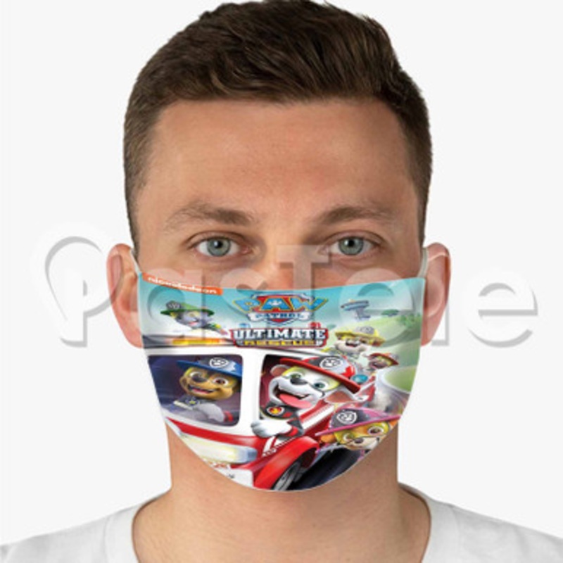 PAW Patrol Ultimate Rescue Custom Fabric Face Mask Polyester Two Layers Cloth Washable