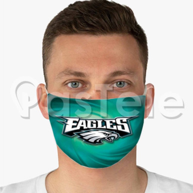 philadelphia eagles 3 Custom Fabric Face Mask Polyester Two Layers Cloth Washable