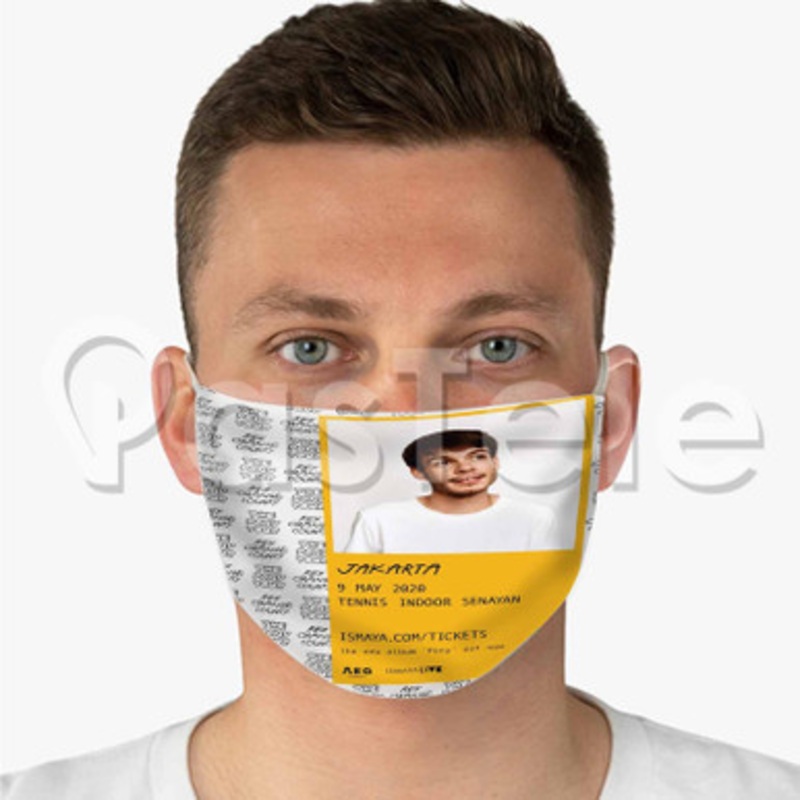 Rex Orange County The Pony Tour 2020 Custom Fabric Face Mask Polyester Two Layers Cloth Washable