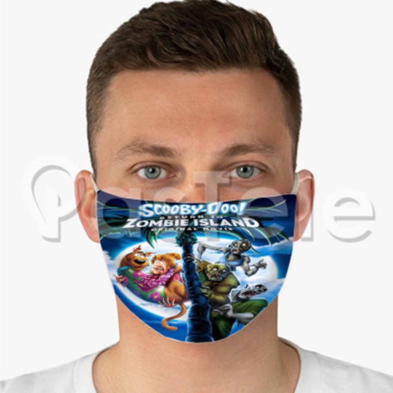 Scooby Doo Return to Zombie Island Custom Fabric Face Mask Polyester Two Layers Cloth Washable