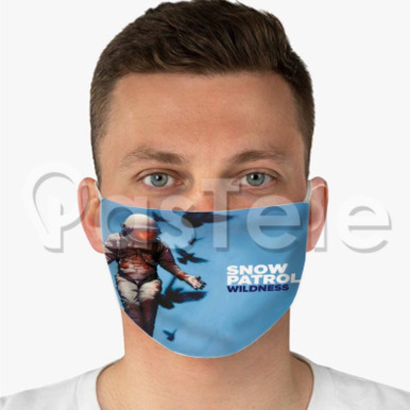 Snow Patrol Announce Wildness Custom Fabric Face Mask Polyester Two Layers Cloth Washable