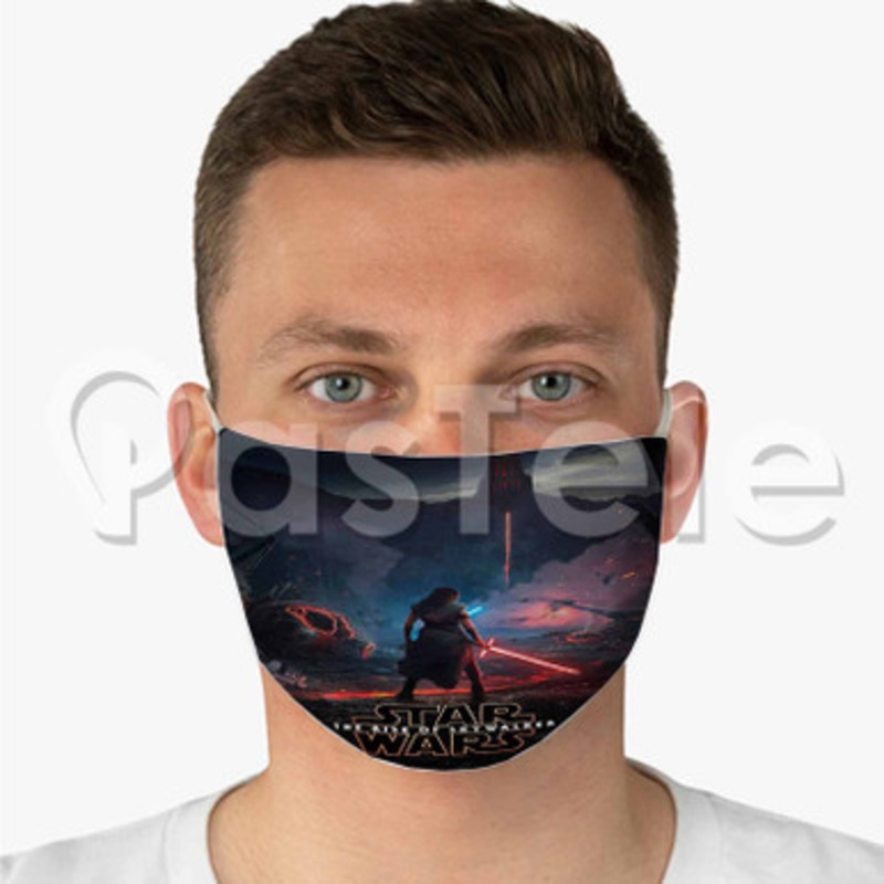 Star Wars The Rise of Skywalker 2 Custom Art Fabric Face Mask Polyester Two Layers Cloth Washable