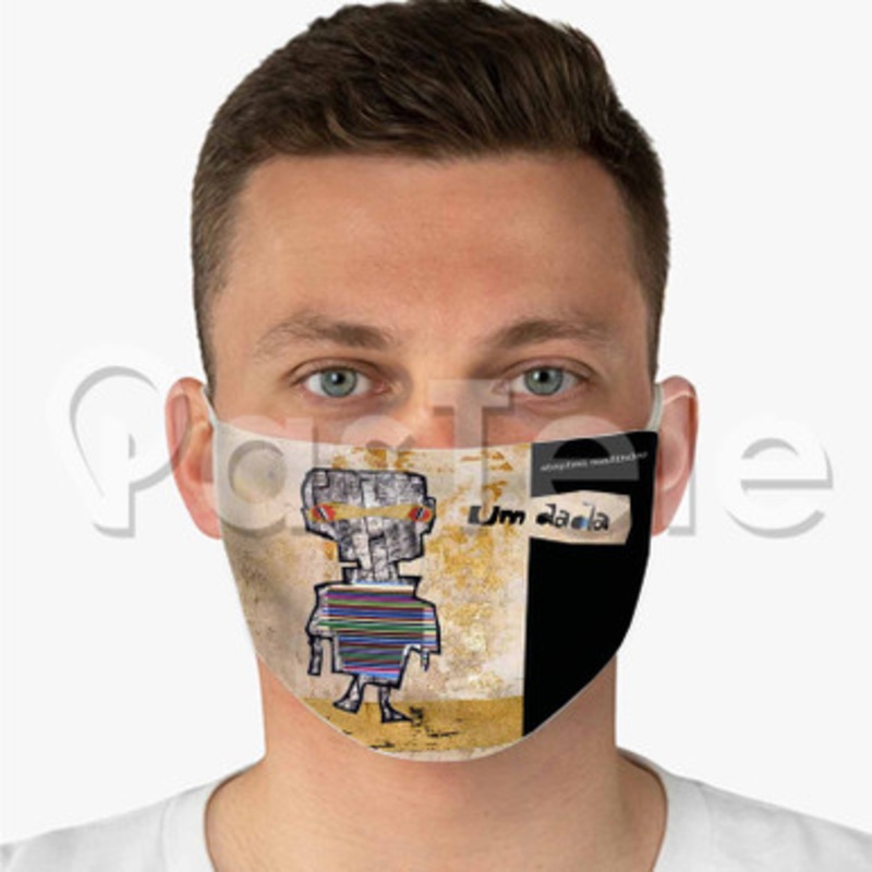 Stephen Mallinder Um Dada Custom Fabric Face Mask Polyester Two Layers Cloth Washable