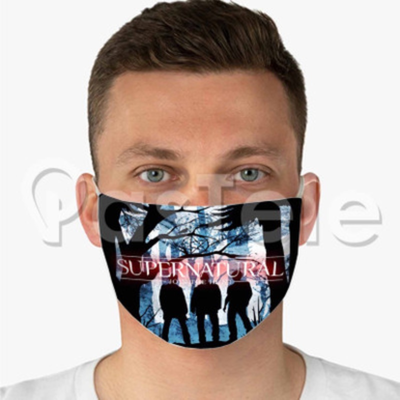 supernatural Custom Fabric Face Mask Polyester Two Layers Cloth Washable