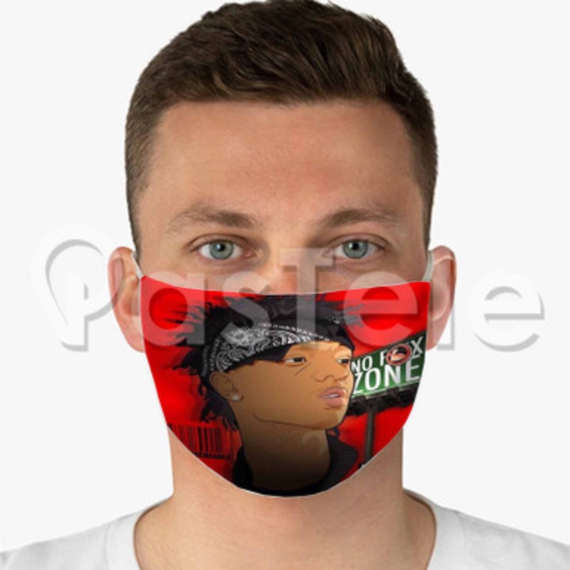 Swae Lee Custom Fabric Face Mask Polyester Two Layers Cloth Washable