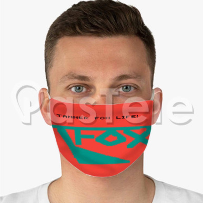 tanner fox Custom Fabric Face Mask Polyester Two Layers Cloth Washable