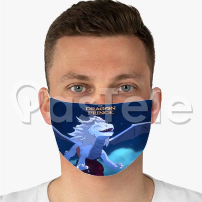 The Dragon Prince Custom Fabric Face Mask Polyester Two Layers Cloth Washable
