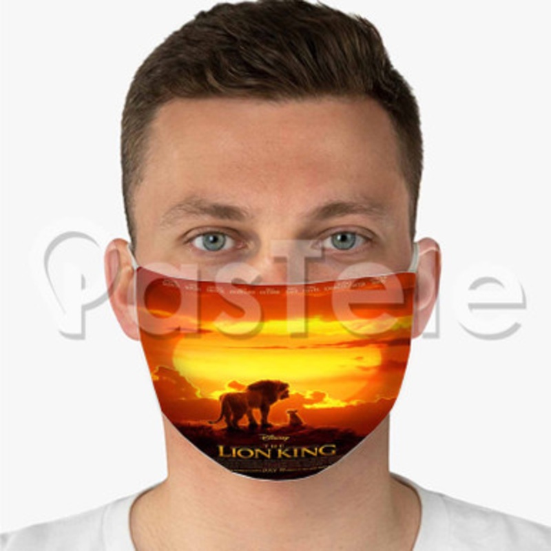 The Lion King Custom Fabric Face Mask Polyester Two Layers Cloth Washable