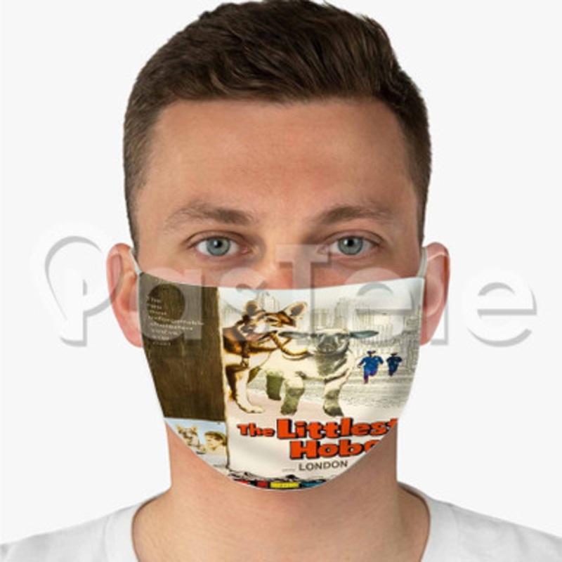The Littlest Hobo Custom Fabric Face Mask Polyester Two Layers Cloth Washable