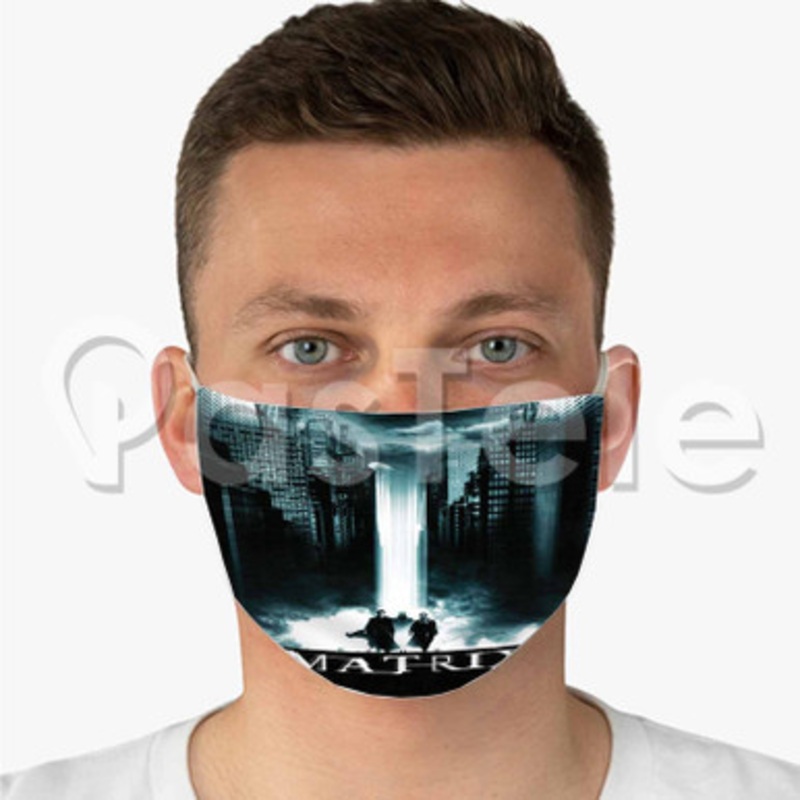 The Matrix Custom Fabric Face Mask Polyester Two Layers Cloth Washable
