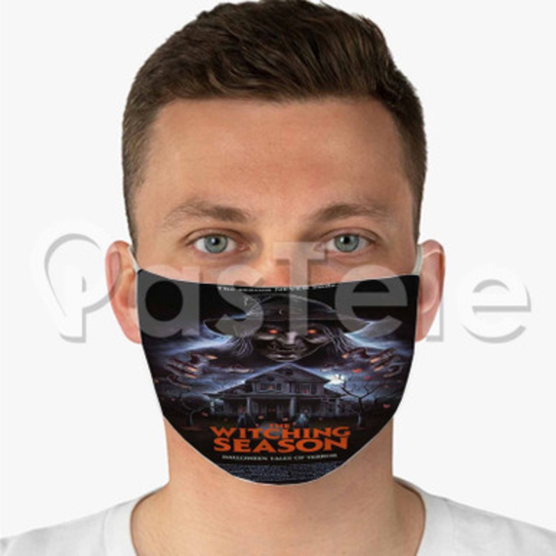 The Witching Season Custom Fabric Face Mask Polyester Two Layers Cloth Washable