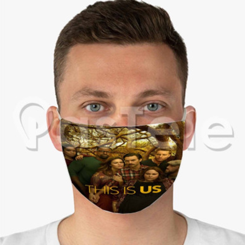 This is Us Custom Fabric Face Mask Polyester Two Layers Cloth Washable