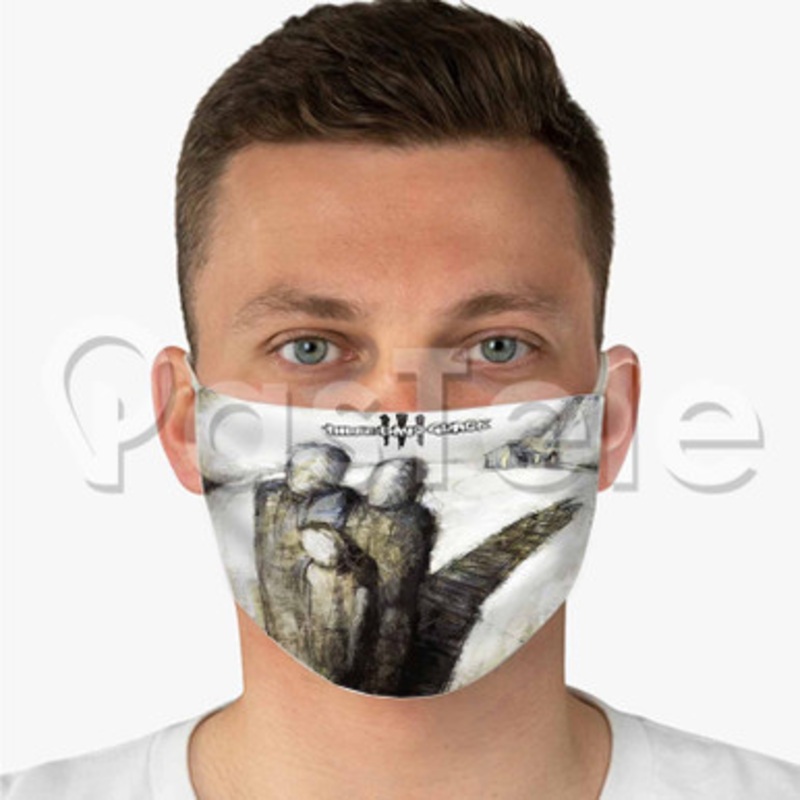 Three Days Grace Custom Fabric Face Mask Polyester Two Layers Cloth Washable