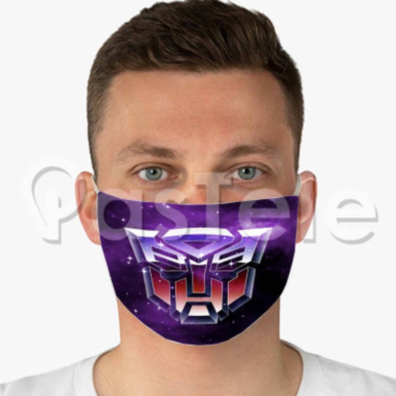 transformers Custom Fabric Face Mask Polyester Two Layers Cloth Washable