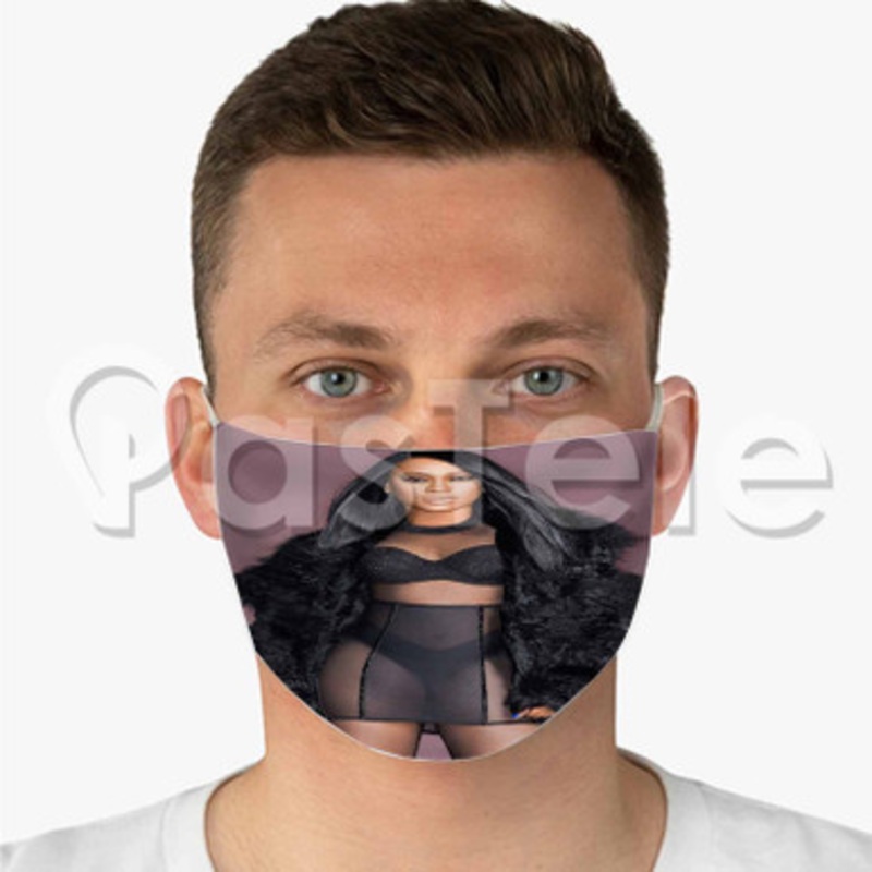 Trina Custom Fabric Face Mask Polyester Two Layers Cloth Washable