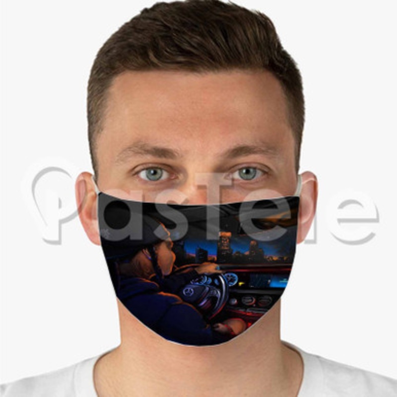 Young MA Car Confessions Custom Fabric Face Mask Polyester Two Layers Cloth Washable