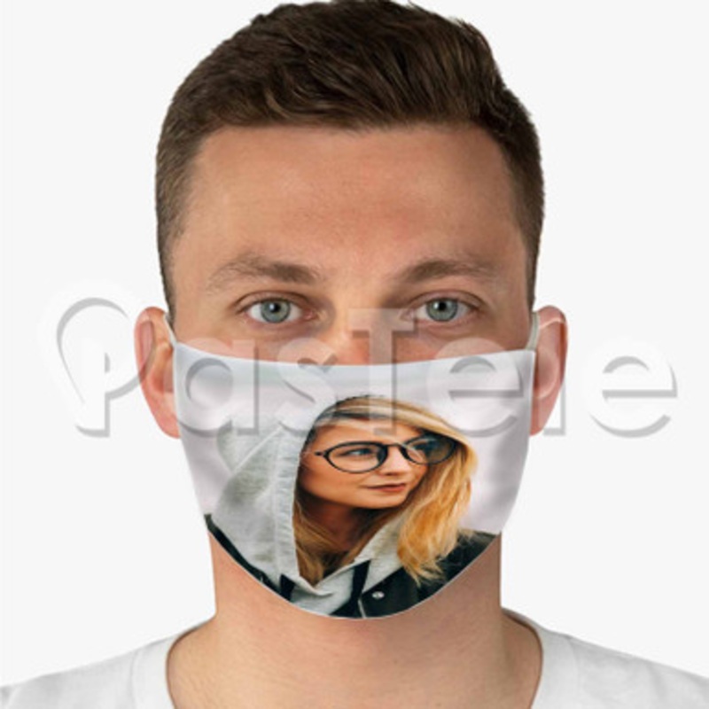 Zoella Custom Fabric Face Mask Polyester Two Layers Cloth Washable