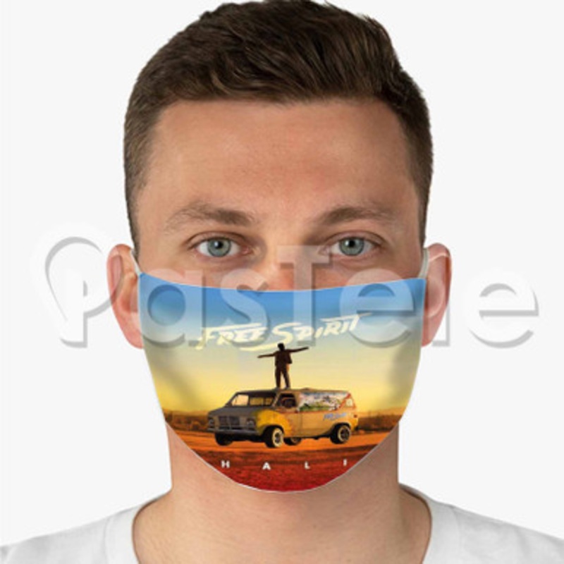 Khalid Free Spirit 2 Custom Fabric Face Mask Polyester Two Layers Cloth Washable