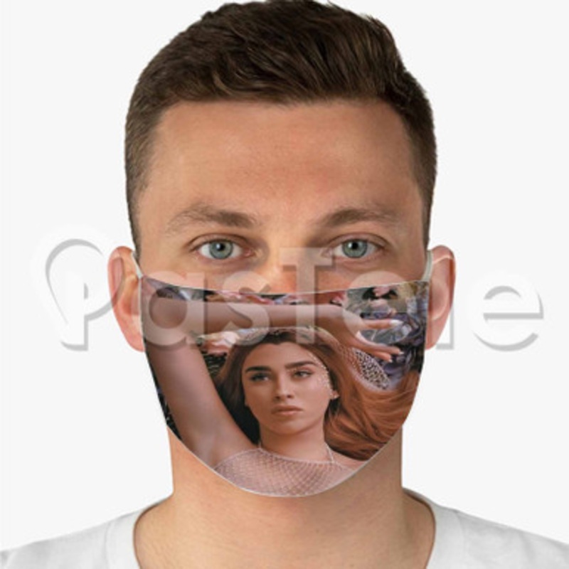 Lauren Jauregui Custom Art Fabric Face Mask Polyester Two Layers Cloth Washable