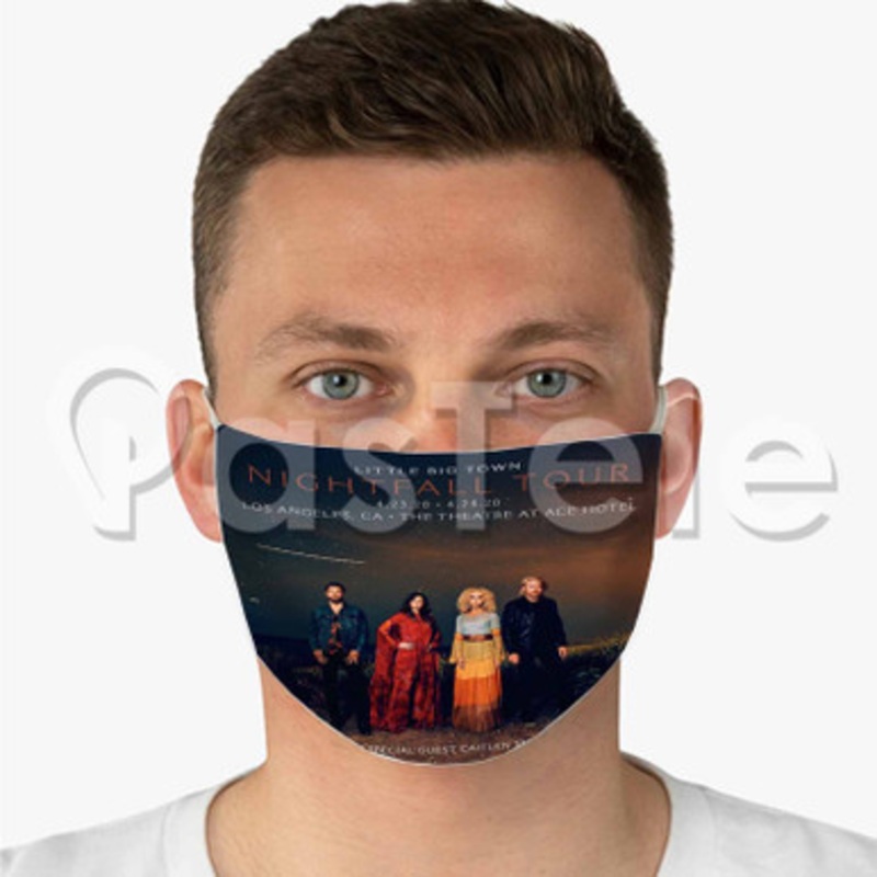 Little Big Town Nightfall Custom Fabric Face Mask Polyester Two Layers Cloth Washable