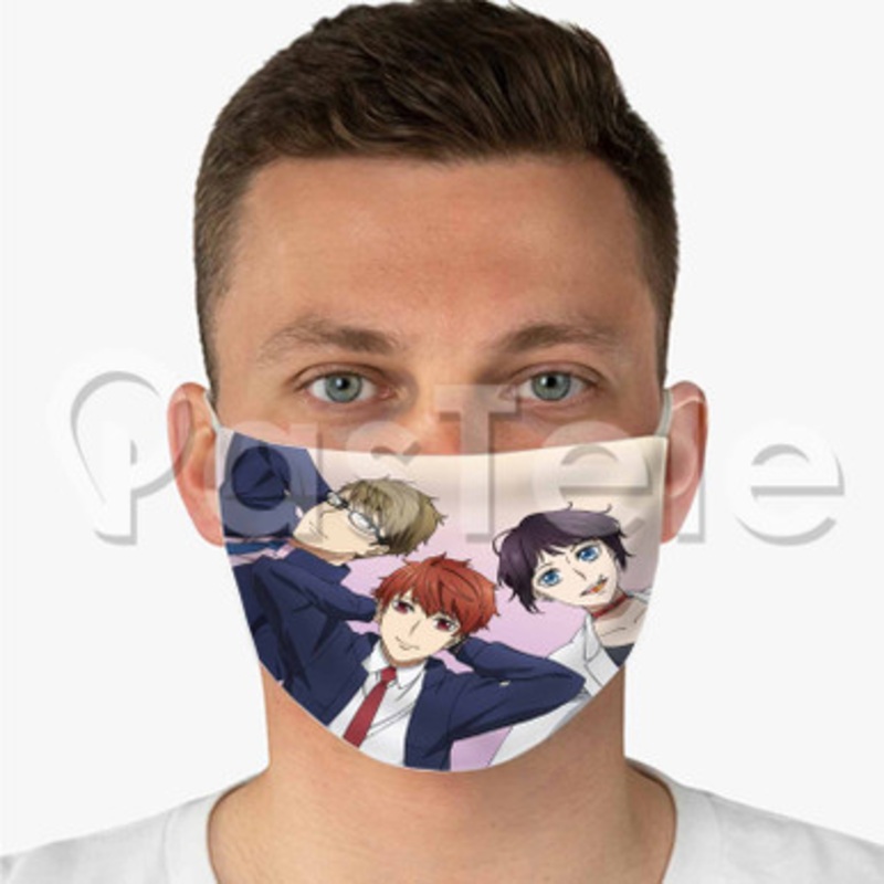 Mayonaka No Occult Koumuin Custom Fabric Face Mask Polyester Two Layers Cloth Washable