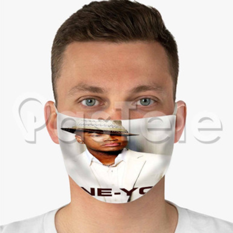 Ne Yo Custom Fabric Face Mask Polyester Two Layers Cloth Washable