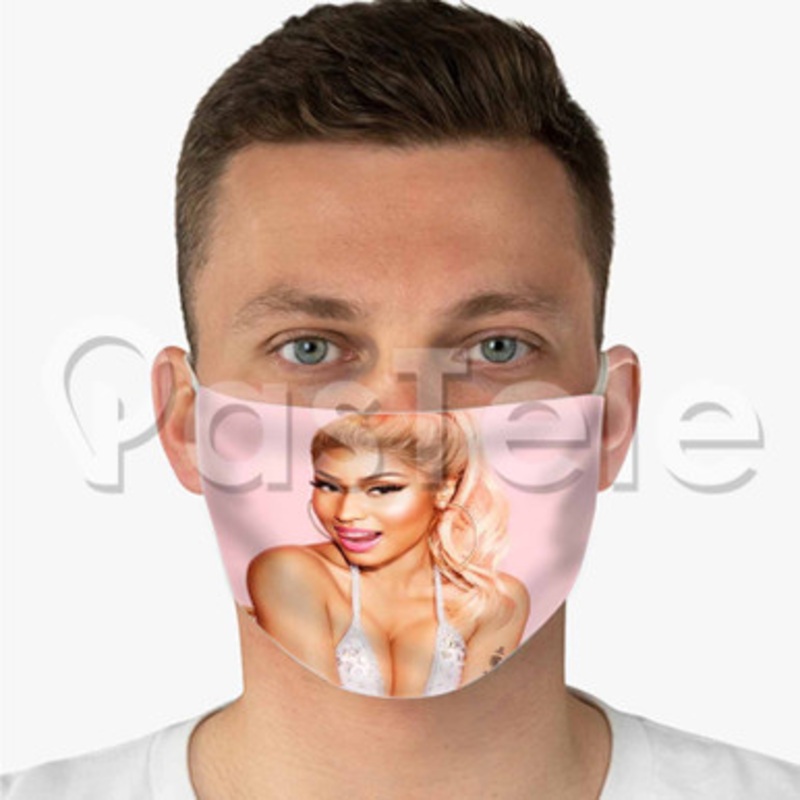 Nicki Minaj Custom Art Fabric Face Mask Polyester Two Layers Cloth Washable