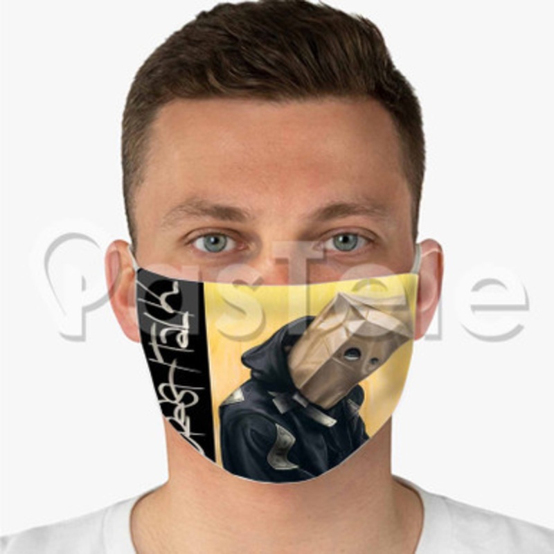 School Boy Q Crash Custom Fabric Face Mask Polyester Two Layers Cloth Washable