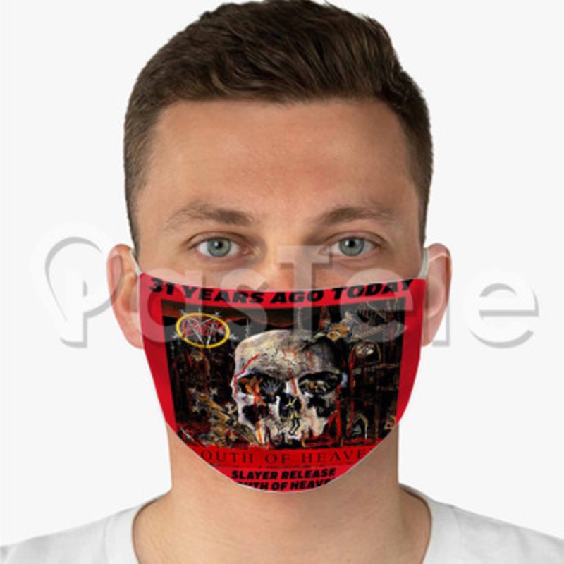 Slayer south of haven Custom Fabric Face Mask Polyester Two Layers Cloth Washable
