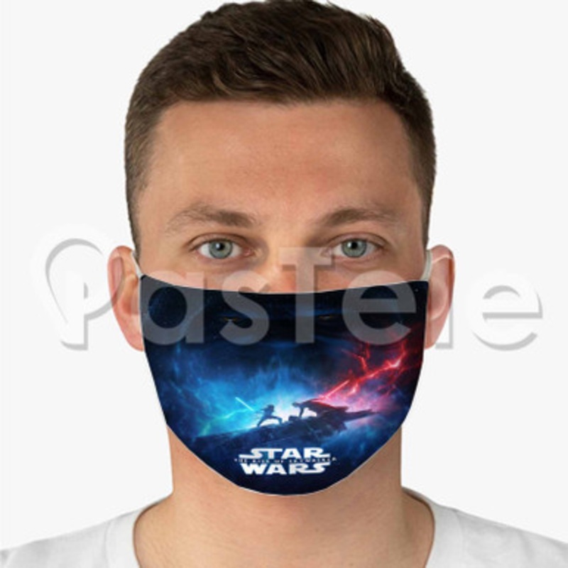 Star Wars The Rise of Skywalker Custom Fabric Face Mask Polyester Two Layers Cloth Washable