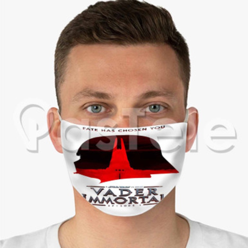 Star Wars Vader Immortal Custom Fabric Face Mask Polyester Two Layers Cloth Washable