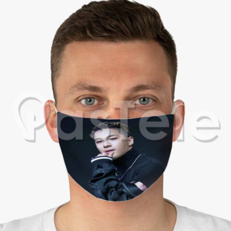 taeyang bigbang Custom Fabric Face Mask Polyester Two Layers Cloth Washable