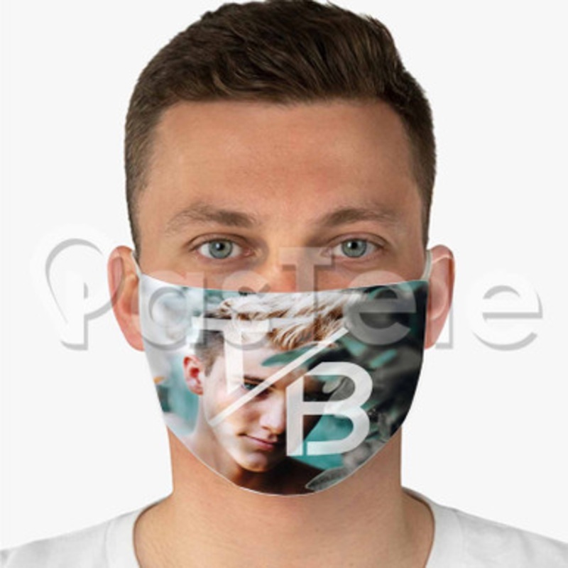 tanner braungardt Custom Fabric Face Mask Polyester Two Layers Cloth Washable