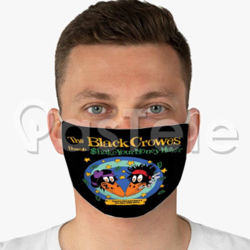 The Black Crowes Custom Fabric Face Mask Polyester Two Layers Cloth Washable