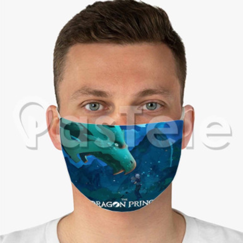 The Dragon Prince Season 3 Custom Fabric Face Mask Polyester Two Layers Cloth Washable