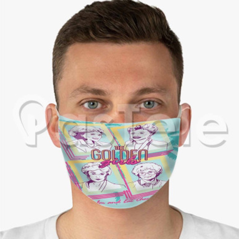 The Golden Girls 2 Custom Fabric Face Mask Polyester Two Layers Cloth Washable