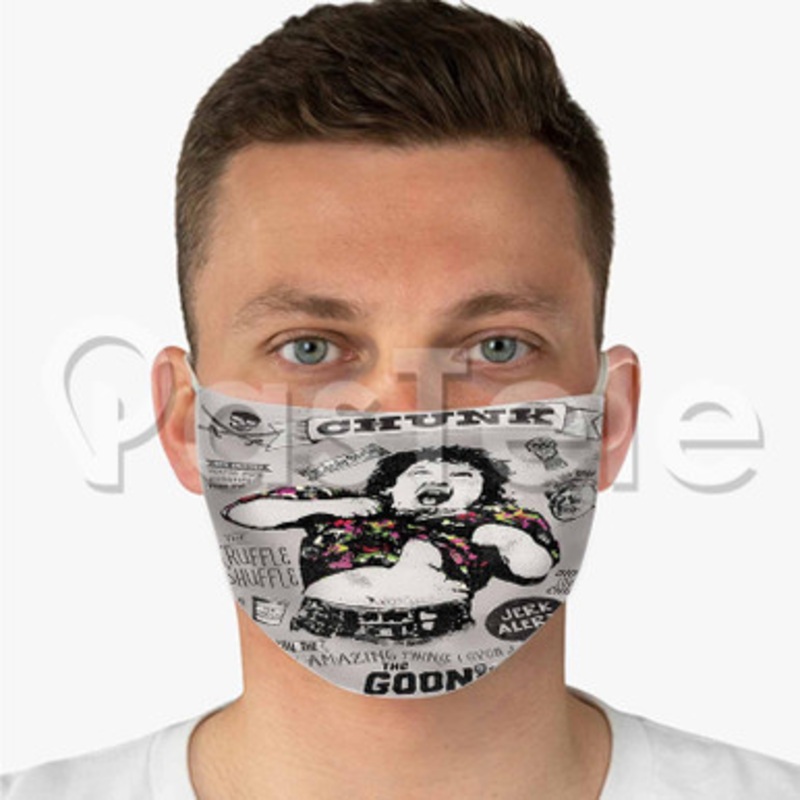 The Goonies Chunk Custom Fabric Face Mask Polyester Two Layers Cloth Washable