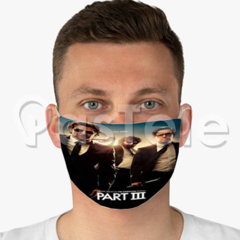 The Hangover Part III Custom Fabric Face Mask Polyester Two Layers Cloth Washable