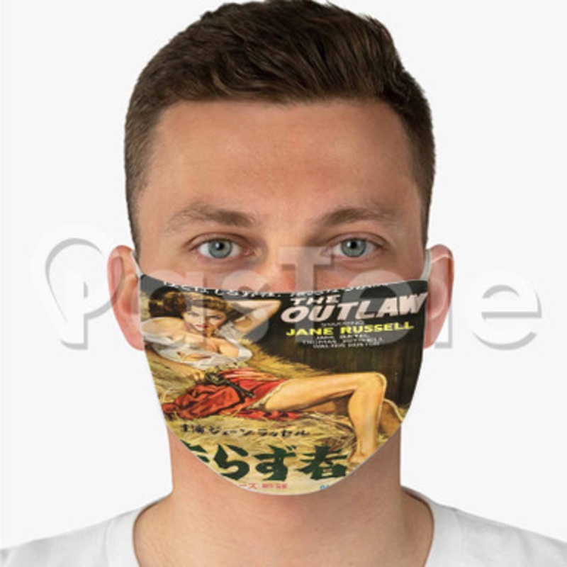 the outlaw Custom Fabric Face Mask Polyester Two Layers Cloth Washable