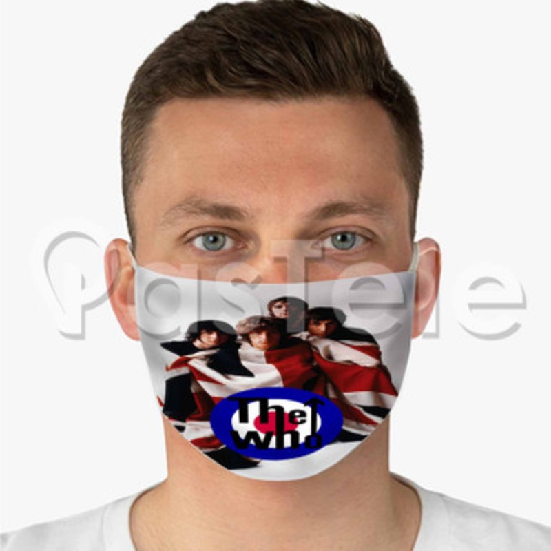 The Who Custom Fabric Face Mask Polyester Two Layers Cloth Washable