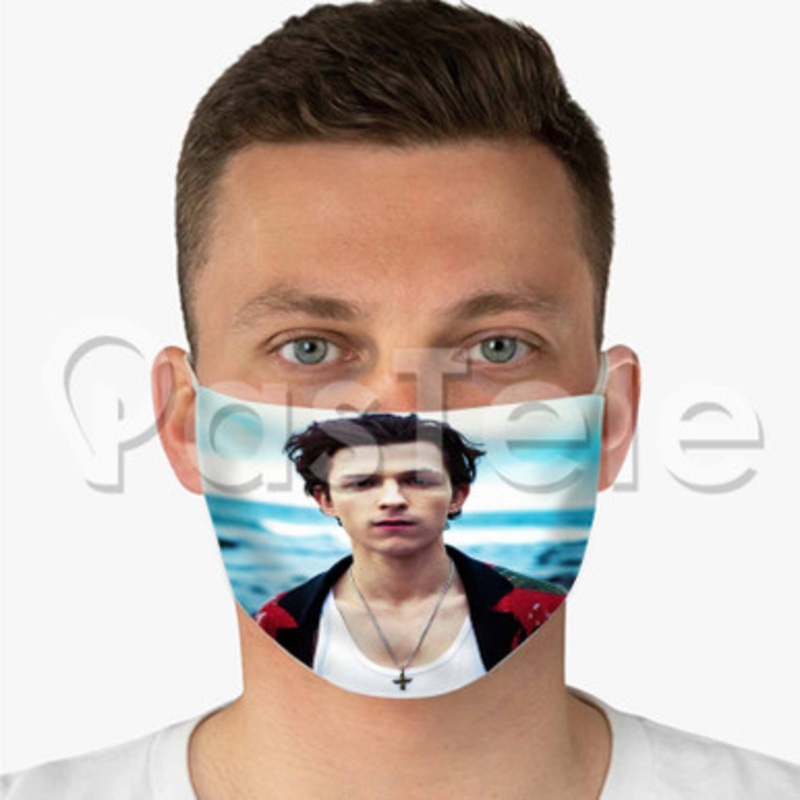 tom holland Custom Fabric Face Mask Polyester Two Layers Cloth Washable