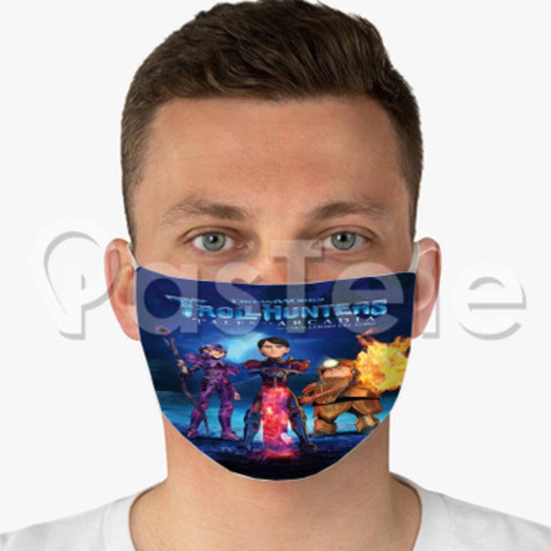 Trollhunters Custom Art Fabric Face Mask Polyester Two Layers Cloth Washable