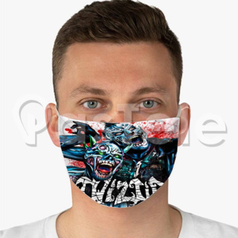 Twiztid Custom Fabric Face Mask Polyester Two Layers Cloth Washable
