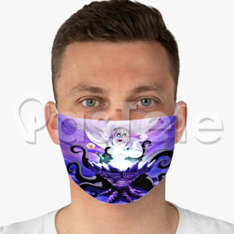ursula Custom Fabric Face Mask Polyester Two Layers Cloth Washable